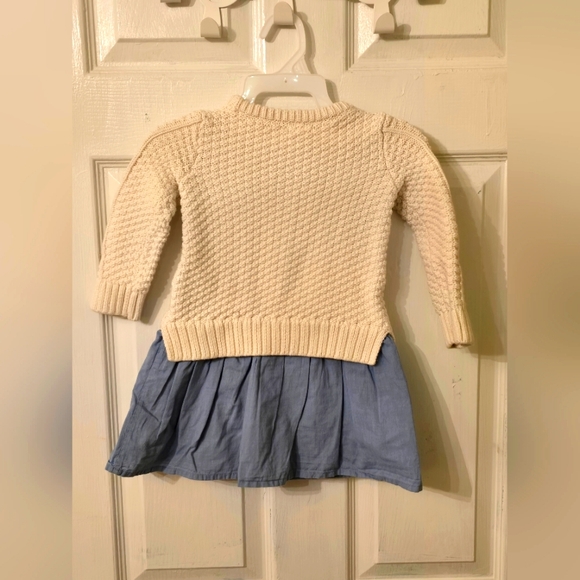 Baby Gap Girl's Chunky Knit Sweater Dress Size 2Years Toddler - Picture 2 of 3